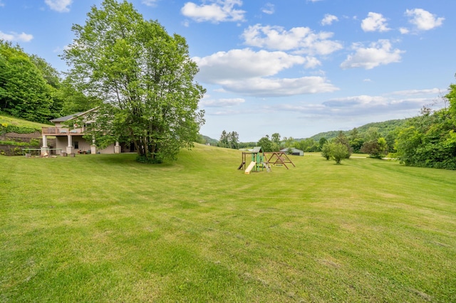 N1931 110th St, Union Twp, WI 54761 - view of grassy yard with a playground