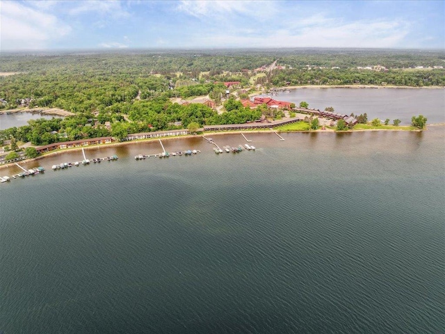 30202 Circle Dr, Breezy Point, MN 56472 - aerial view of a nearby body of water and a heavily wooded area