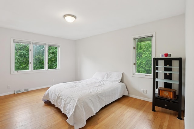 11600 Oberlin Rd, Minnetonka, MN 55305 - bedroom featuring multiple windows, light wood-style floors, and baseboards