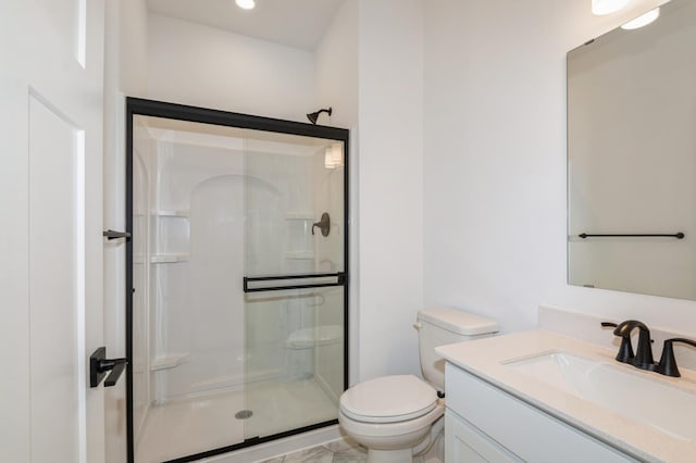 9887 49th St NE, Saint Michael, MN 55376 - full bath featuring a shower stall, toilet, and vanity