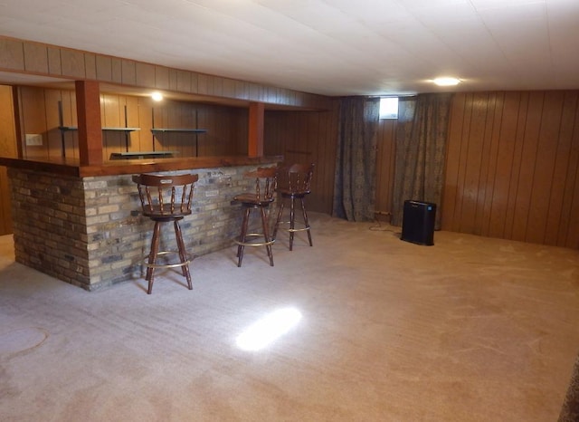 1052 36th Ave N, Saint Cloud, MN 56303 - indoor dry bar with carpet flooring and wooden walls