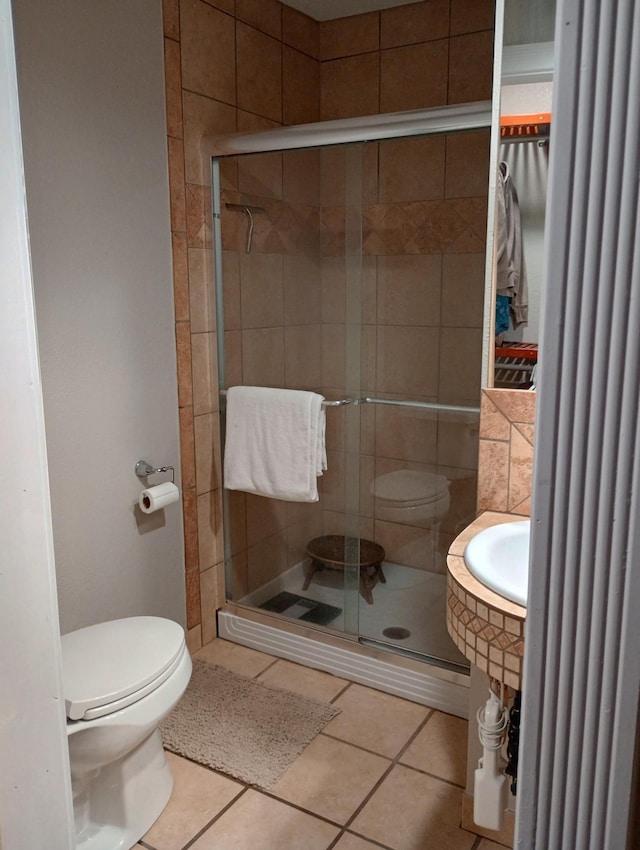 232 2nd St NW, Menahga, MN 56464 - full bath with tile patterned floors and a shower stall