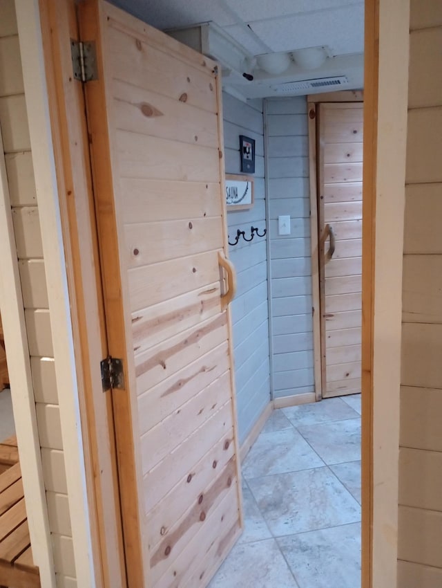 232 2nd St NW, Menahga, MN 56464 - corridor with wooden walls