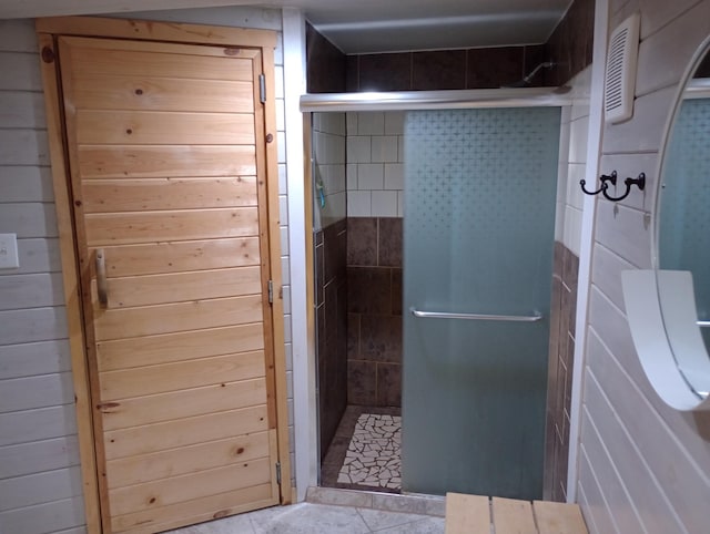 232 2nd St NW, Menahga, MN 56464 - full bathroom with a shower stall and a relaxing sauna