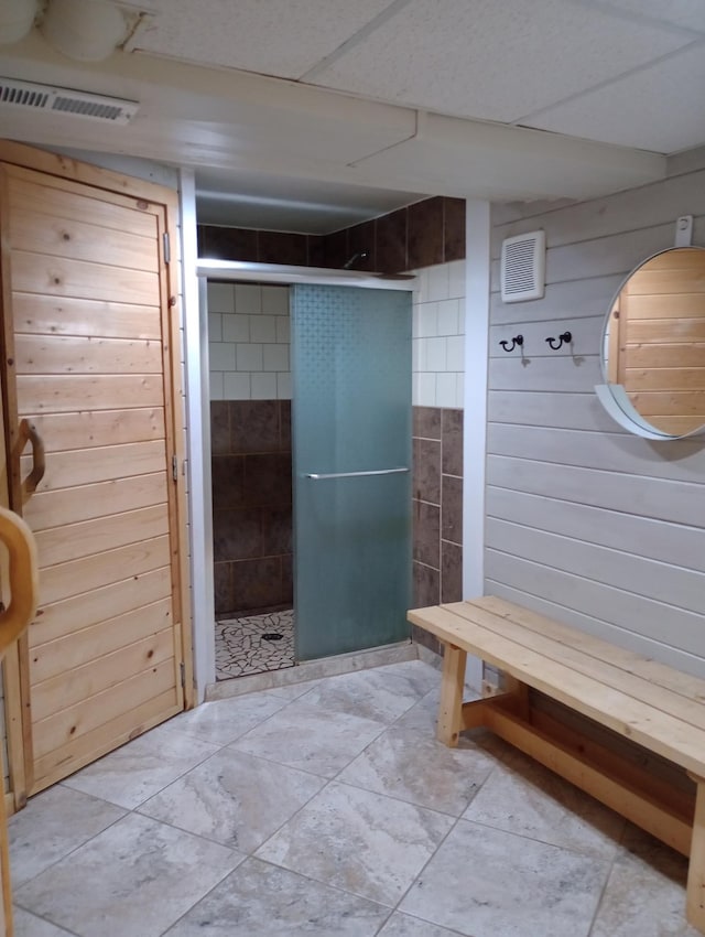 232 2nd St NW, Menahga, MN 56464 - mudroom with wood walls