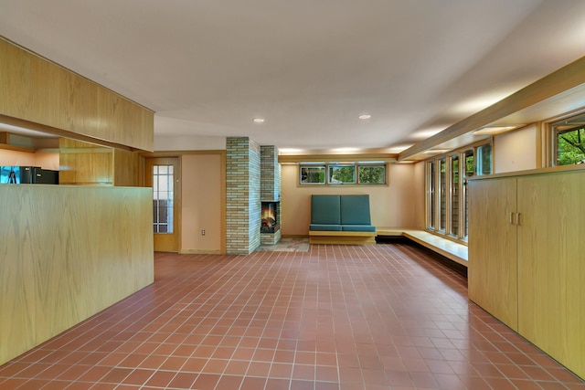 398 Riverside Ave S, Sartell, MN 56377 - below grade area with a fireplace and recessed lighting