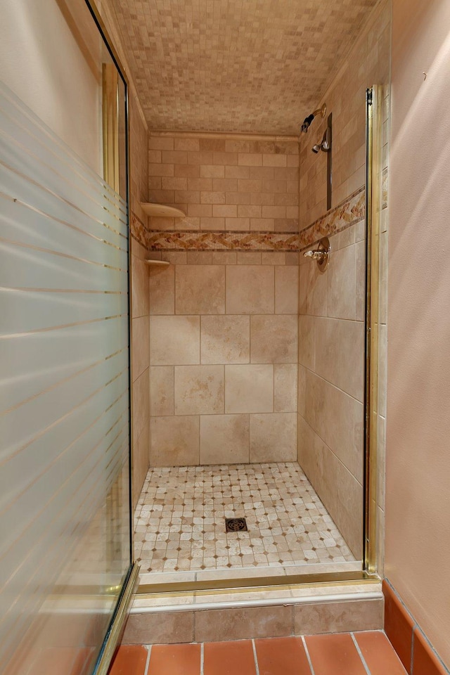 398 Riverside Ave S, Sartell, MN 56377 - full bath with a shower stall and tile patterned floors
