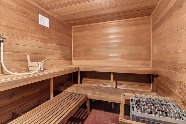 3850 Lone Cedar Ln, Chanhassen, MN 55318 - sauna / steam room with wooden walls and wooden ceiling