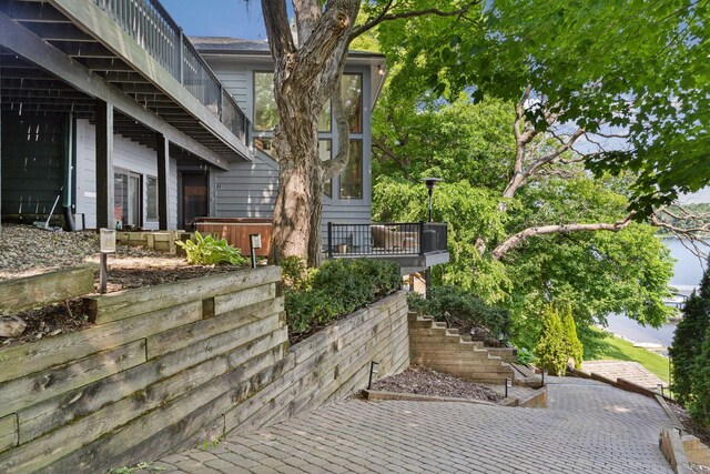 3850 Lone Cedar Ln, Chanhassen, MN 55318 - view of patio featuring stairway