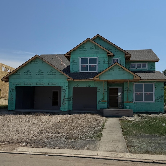 2740 Aspen Dr, Shakopee, MN 55379 - property in mid-construction featuring a shingled roof and a garage