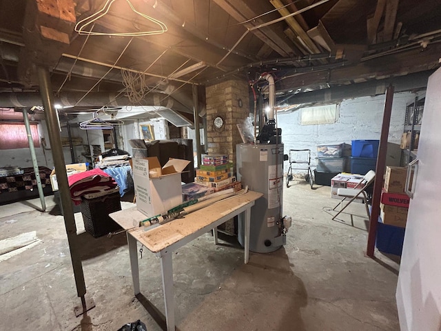 207 Cook St, Palisade, MN 56469 - unfinished below grade area with gas water heater