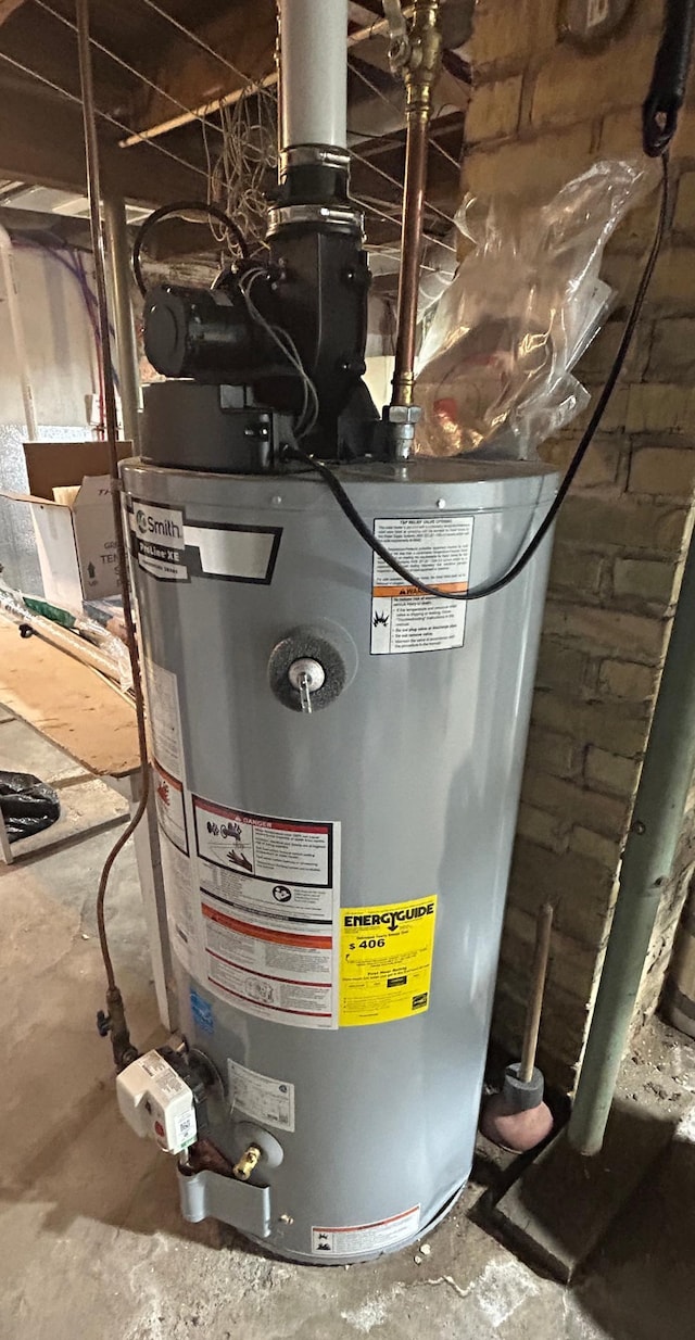 207 Cook St, Palisade, MN 56469 - utility room featuring water heater