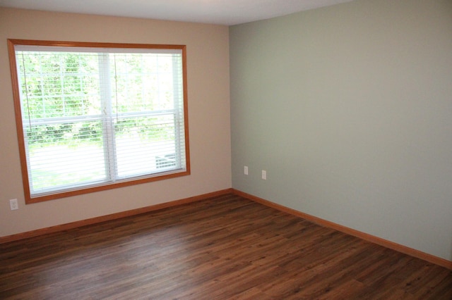 14257 184th Ave NW, Elk River, MN 55330 - empty room with plenty of natural light, dark wood-type flooring, and baseboards