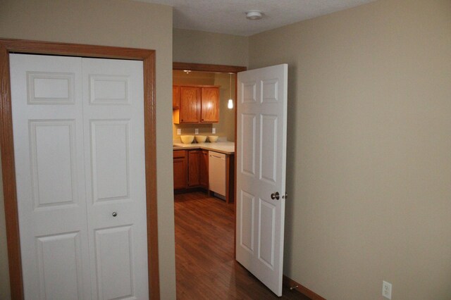 14257 184th Ave NW, Elk River, MN 55330 - hallway featuring dark wood-style flooring