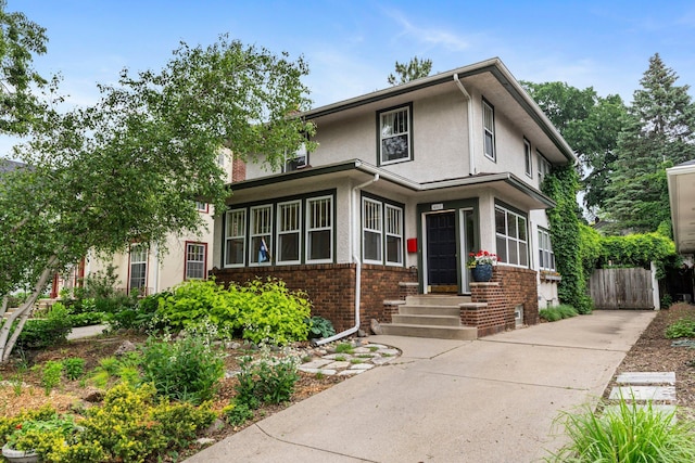 4817 Emerson Ave S, Minneapolis, MN 55419 - view of front of house featuring brick siding and stucco siding