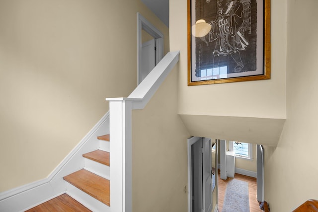 4817 Emerson Ave S, Minneapolis, MN 55419 - stairway featuring wood finished floors and baseboards