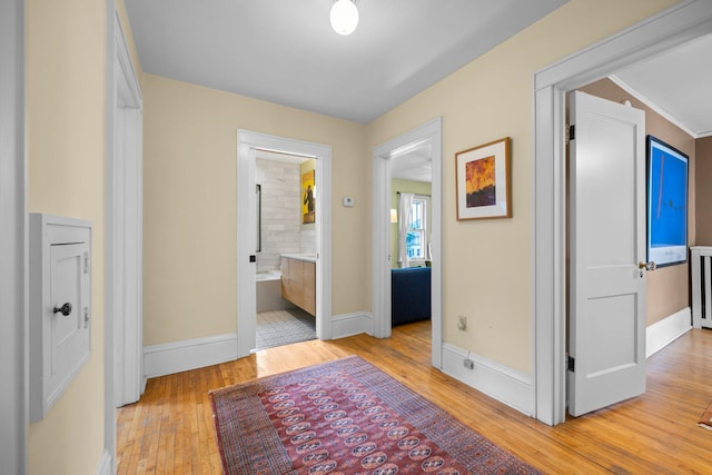 4817 Emerson Ave S, Minneapolis, MN 55419 - corridor with light wood-type flooring and baseboards