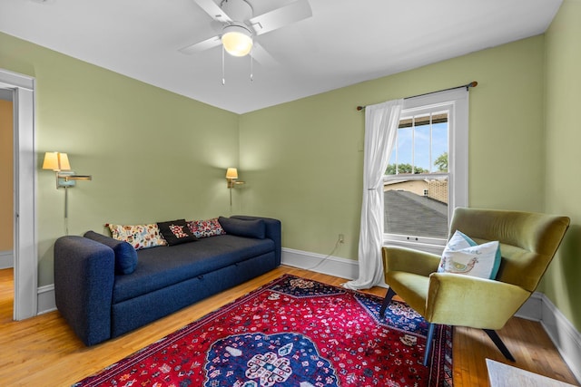 4817 Emerson Ave S, Minneapolis, MN 55419 - living room featuring wood finished floors and ceiling fan