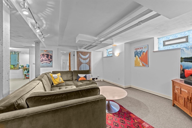 4817 Emerson Ave S, Minneapolis, MN 55419 - living room with carpet floors and baseboards