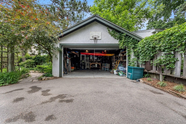 4817 Emerson Ave S, Minneapolis, MN 55419 - garage featuring asphalt driveway