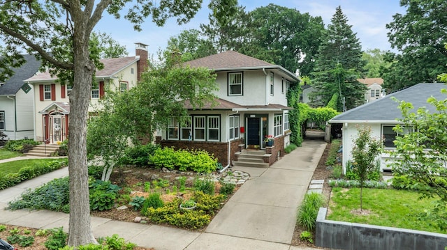 4817 Emerson Ave S, Minneapolis, MN 55419 - american foursquare style home featuring brick siding and stucco siding