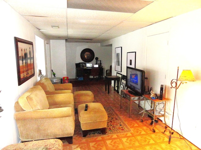 9540 24th Ave N, Plymouth, MN 55441 - living area with a drop ceiling