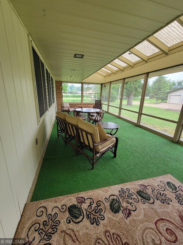 109 Jackson St W, Eagle Bend, MN 56446 - sunroom with outdoor dining area