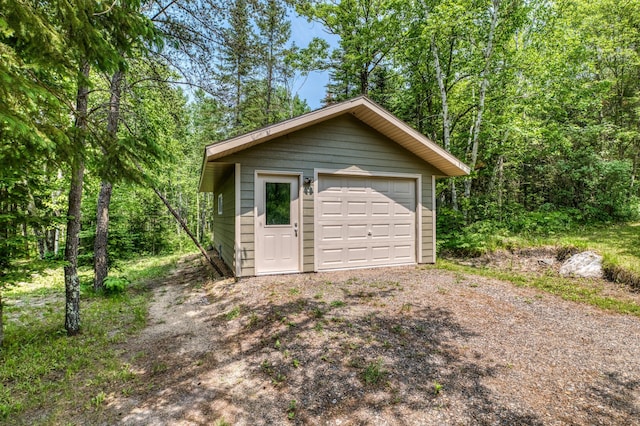 15989 Lost Oaks Dr SE, Cass Lake, MN 56633 - detached garage with driveway