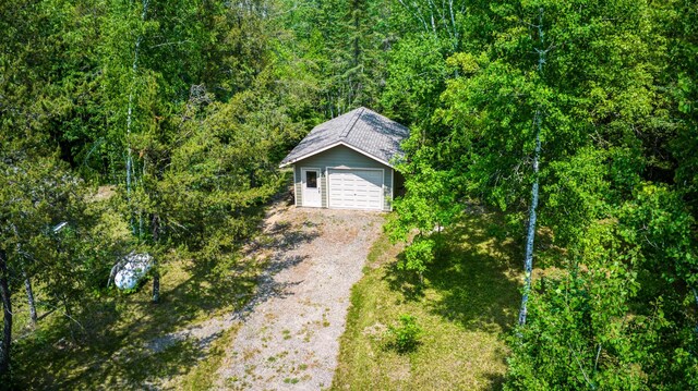 15989 Lost Oaks Dr SE, Cass Lake, MN 56633 - view of detached garage