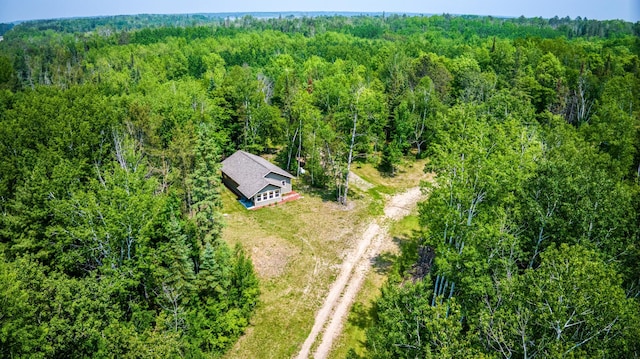 15989 Lost Oaks Dr SE, Cass Lake, MN 56633 - aerial view of property and surrounding area featuring a forest