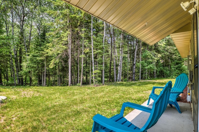 15989 Lost Oaks Dr SE, Cass Lake, MN 56633 - view of grassy yard featuring a view of trees