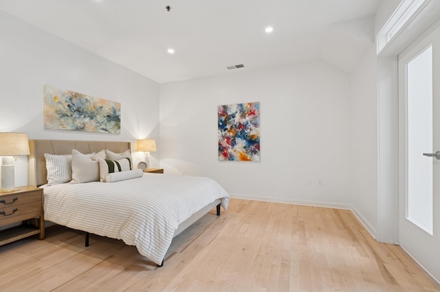 3104 Lake St Unit 412, Minneapolis, MN 55416 - bedroom featuring light wood-style flooring, recessed lighting, and baseboards