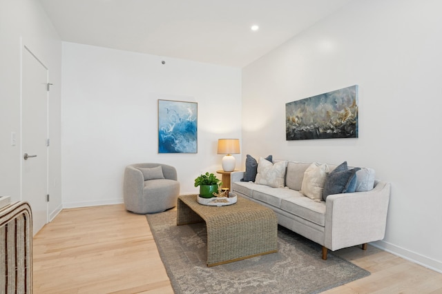 3104 Lake St Unit 412, Minneapolis, MN 55416 - living room with light wood-style flooring, baseboards, and recessed lighting