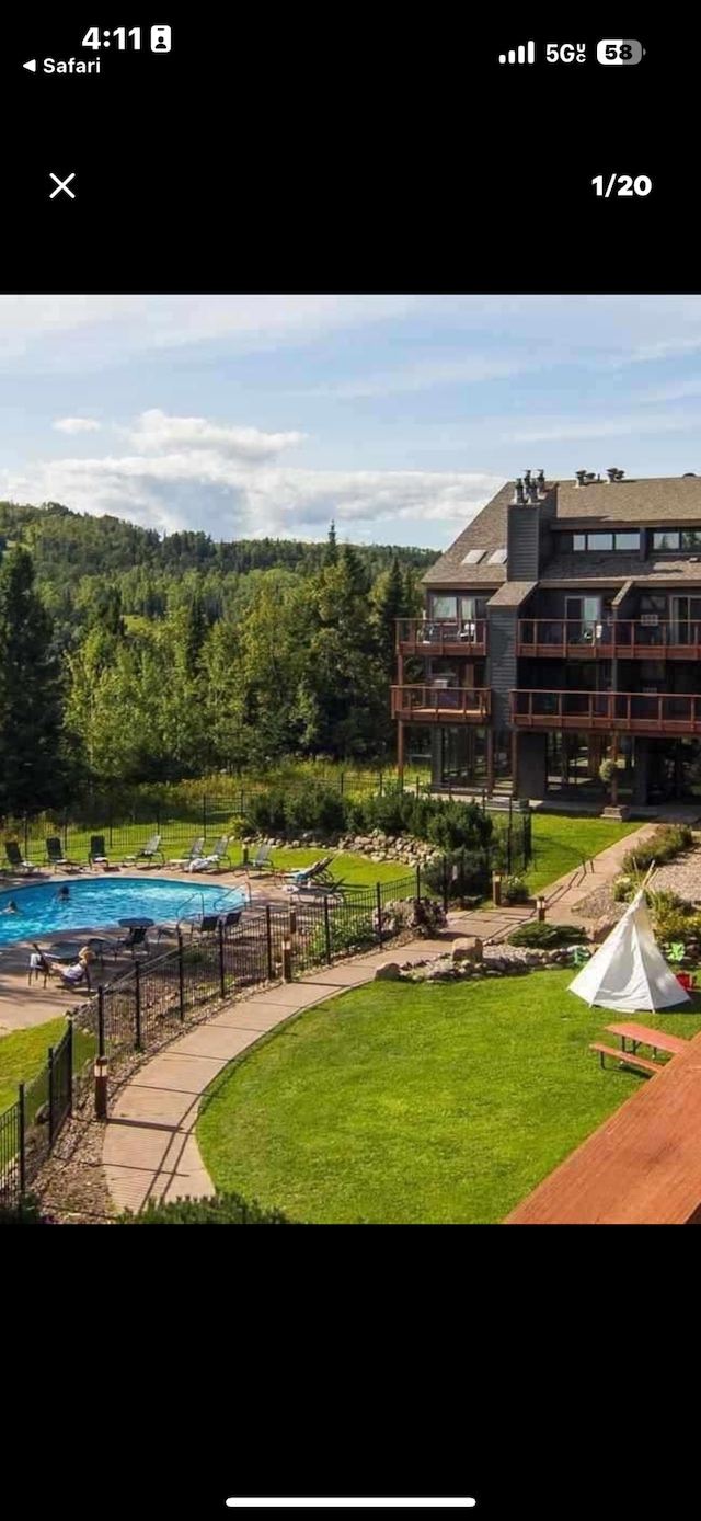 122 Bridge Run Ln Unit A, Lutsen Twp, MN 55615 - view of community featuring a swimming pool
