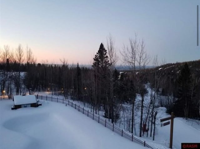 122 Bridge Run Ln Unit A, Lutsen Twp, MN 55615 - view of yard layered in snow