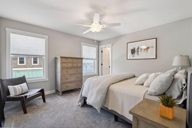 3100 Island View Dr, Mound, MN 55364 - carpeted bedroom with a ceiling fan and baseboards