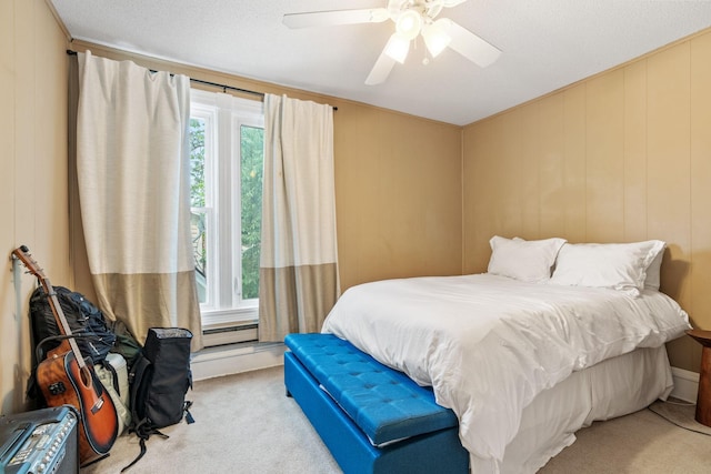 662 24th Ave NE, Minneapolis, MN 55418 - bedroom featuring light carpet and ceiling fan
