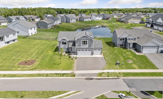 7850 Lachman Ave NE, Otsego, MN 55301 - aerial perspective of suburban area featuring a large body of water