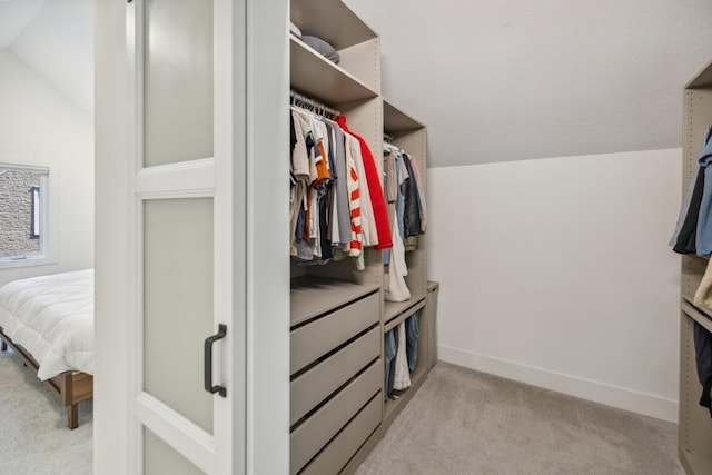 1372 Victoria St N, Saint Paul, MN 55117 - walk in closet with vaulted ceiling and light colored carpet