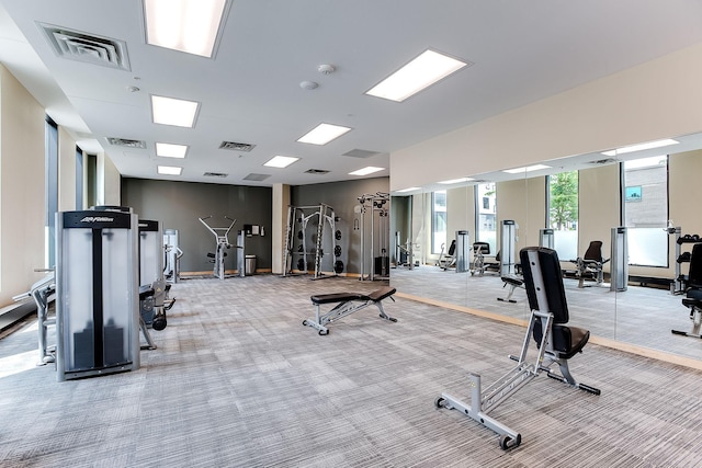 1240 2nd St Unit 1120, Minneapolis, MN 55415 - workout area featuring light colored carpet