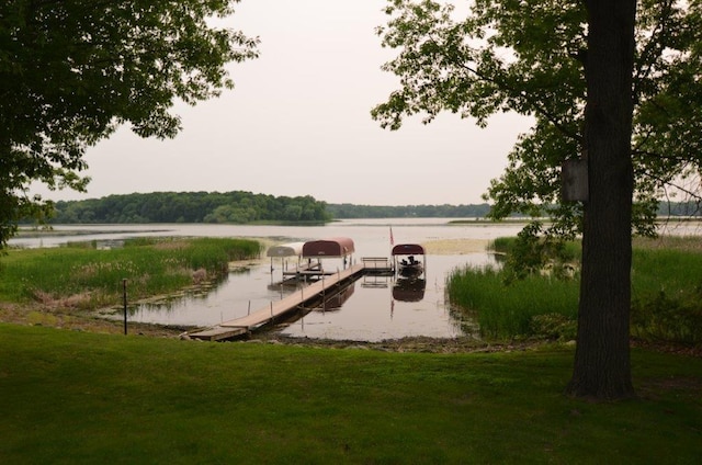 12207 285th St, Lindstrom, MN 55045 - dock area featuring a water view