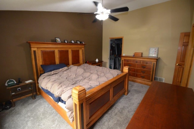 12207 285th St, Lindstrom, MN 55045 - carpeted bedroom with a spacious closet, a closet, and a ceiling fan