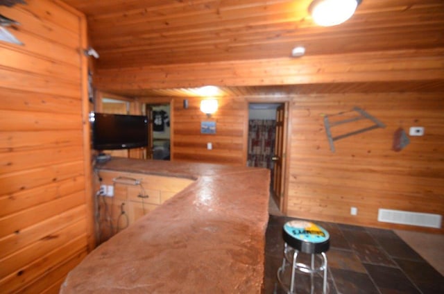 12207 285th St, Lindstrom, MN 55045 - corridor featuring wood ceiling and wooden walls