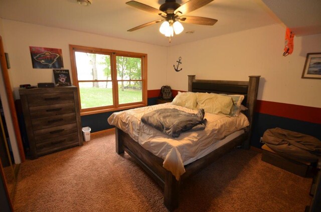 12207 285th St, Lindstrom, MN 55045 - carpeted bedroom with ceiling fan