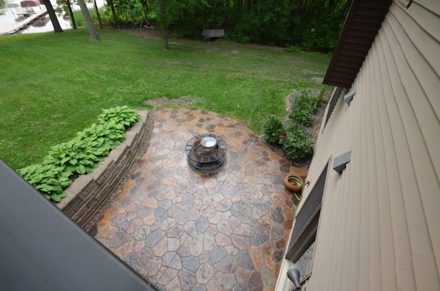 12207 285th St, Lindstrom, MN 55045 - view of green lawn featuring a patio