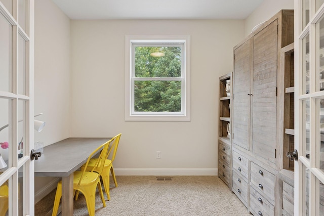 11668 Azure Ct, Inver Grove Heights, MN 55077 - home office featuring light colored carpet and french doors