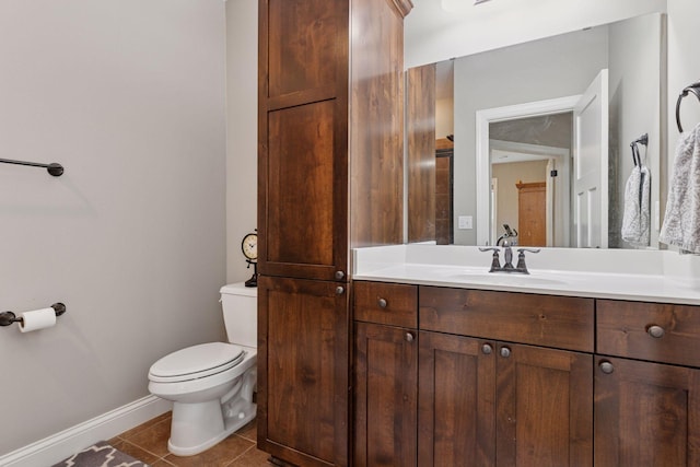 11668 Azure Ct, Inver Grove Heights, MN 55077 - half bath with vanity and tile patterned floors