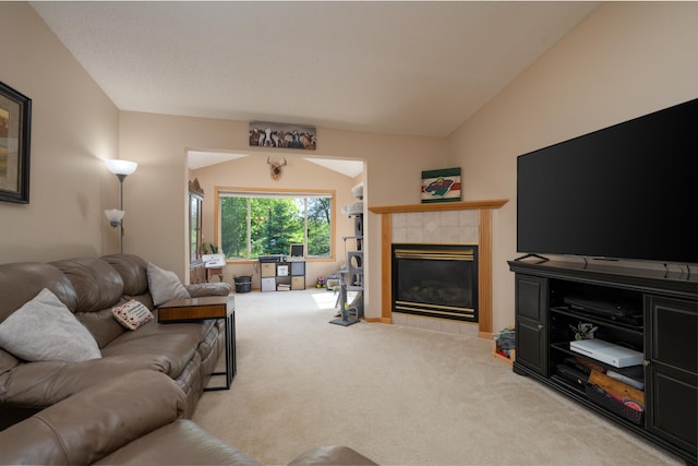 812 Plum Tree Ln, Somerset, WI 54025 - living room with a tile fireplace and carpet