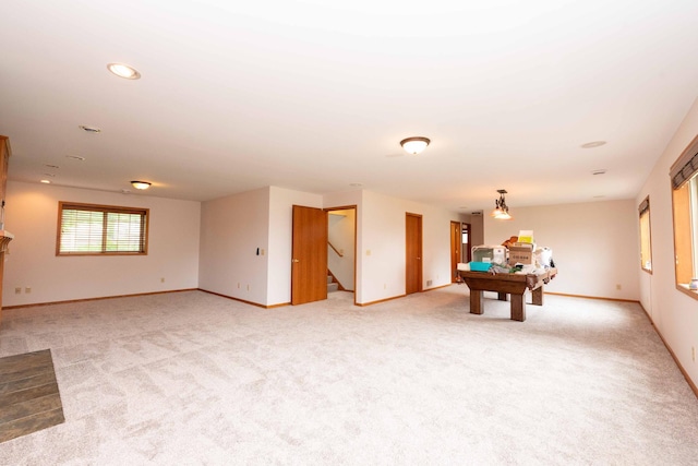 1406 English Ave NW, New Prague, MN 56071 - game room featuring light colored carpet and recessed lighting