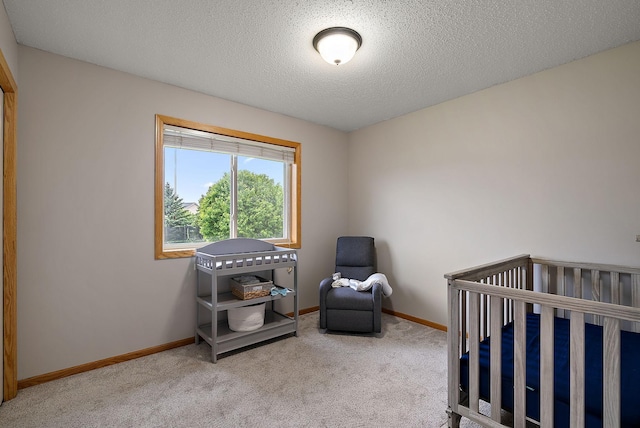 7331 Lamont Ave NE, Otsego, MN 55301 - carpeted bedroom featuring a textured ceiling and a crib